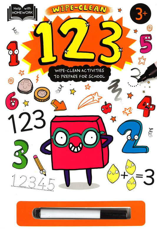 Help With Homework 3+: 123 (Hwh Spiral Wipe-Clean)