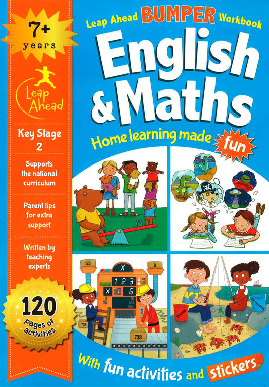 LEAP AHEAD BUMPER WORKBOOK: ENGLISH AND MATHS 7+