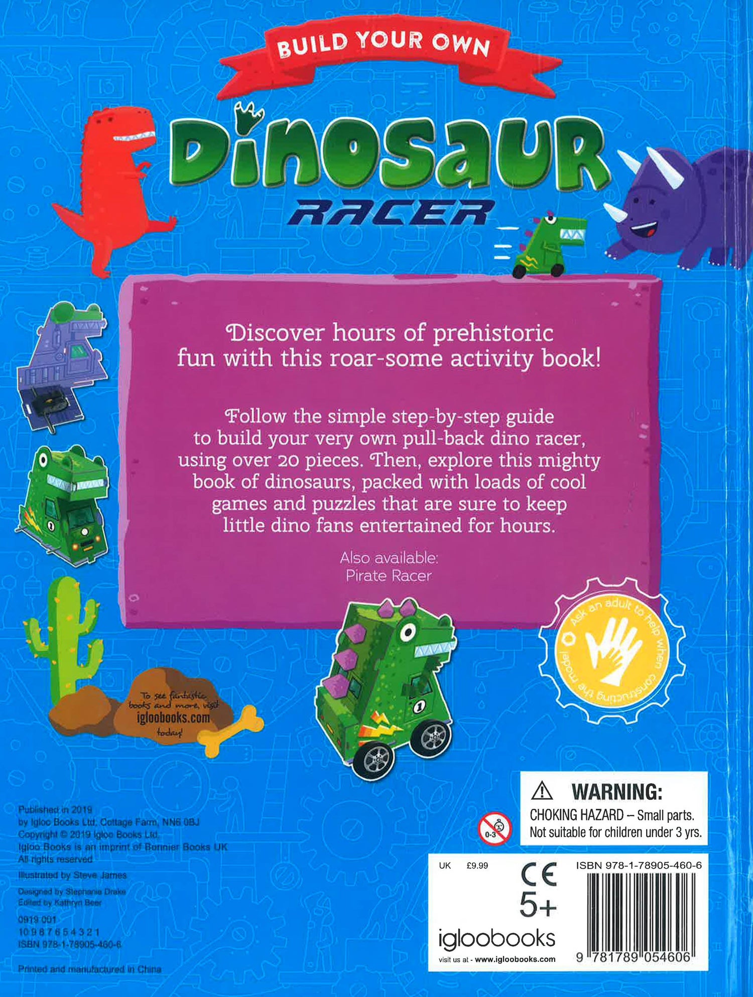Build Your Own Dinosaur Racer BookXcess