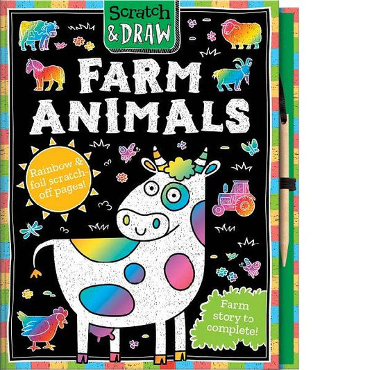 Scratch & Draw: Farm Animals