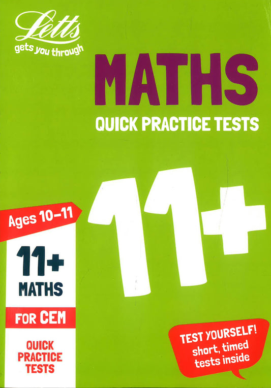 Collins 11+ Practice - 11+ Maths Quick Practice Tests Age 10-11 (Year 6): For The 2020 Cem Tests