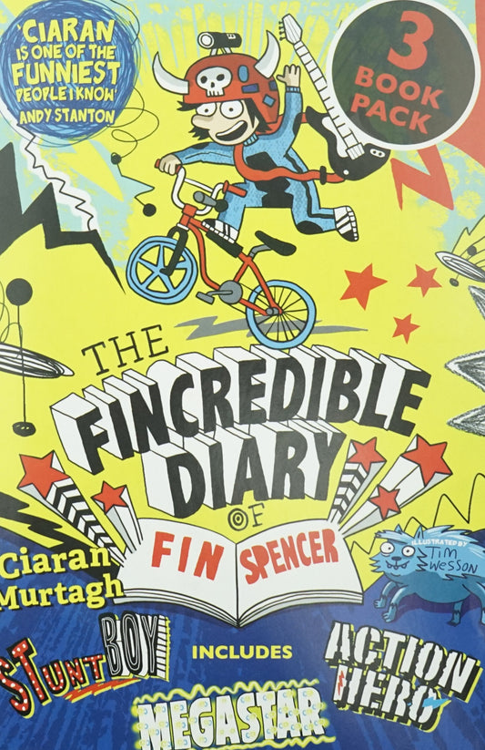 The Fincredible Diary Of Fin Spencer 3 Books Collection - Stunt Boy, Megastar, Action Hero