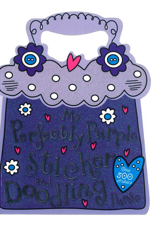 My Perfectly Purple Sticker And Doodling Purse
