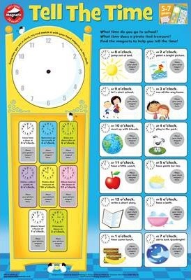 Magnetic Wallcharts: Tell The Time