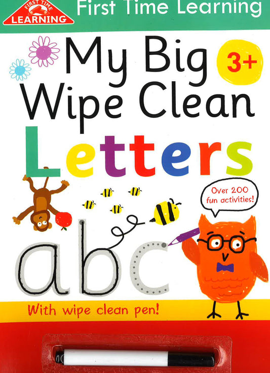 First Time Learning: My Big Wipe Clean Letters ( Ages 3+ )