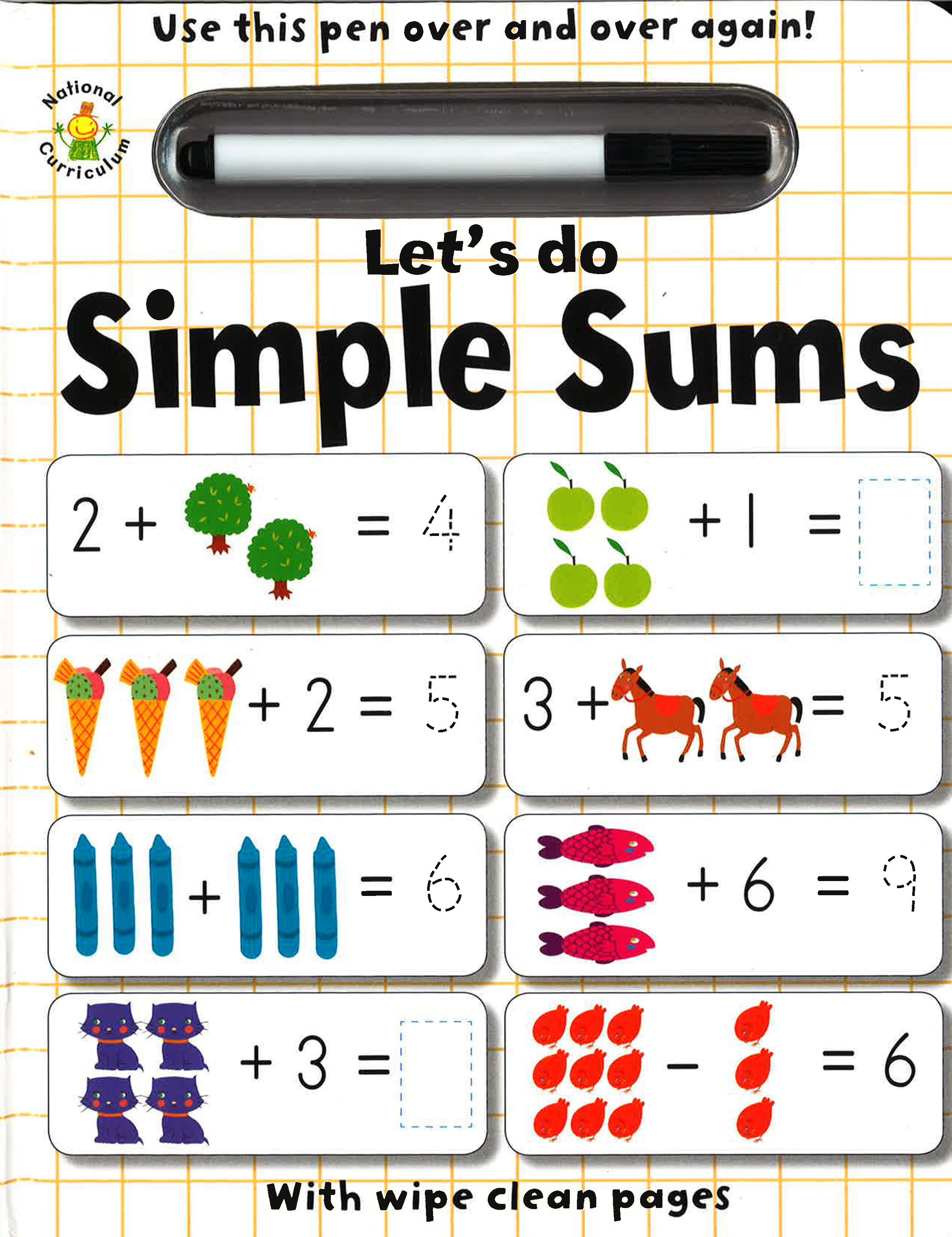 Complete Sums Let's Do Simple Sums (With Wipe Clean Pages) – BookXcess