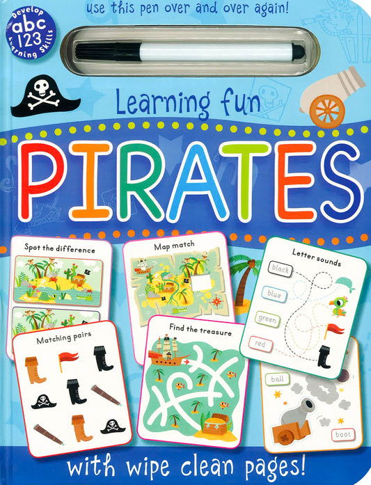 Learning Fun: Pirates (With Wipe Clean Pages)