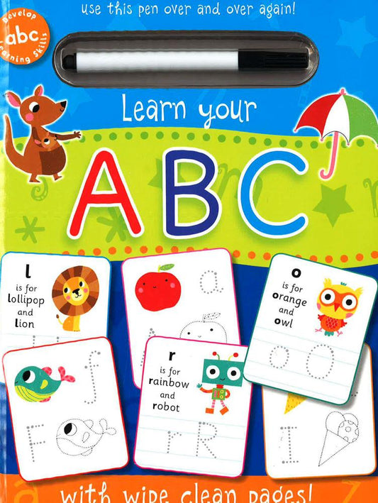Learn Your Abc (With Wipe Clean Pages)