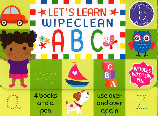 Nursery / Reception Kids Lets Learn Abc Wipe Clean Learning Pack Ages 3+