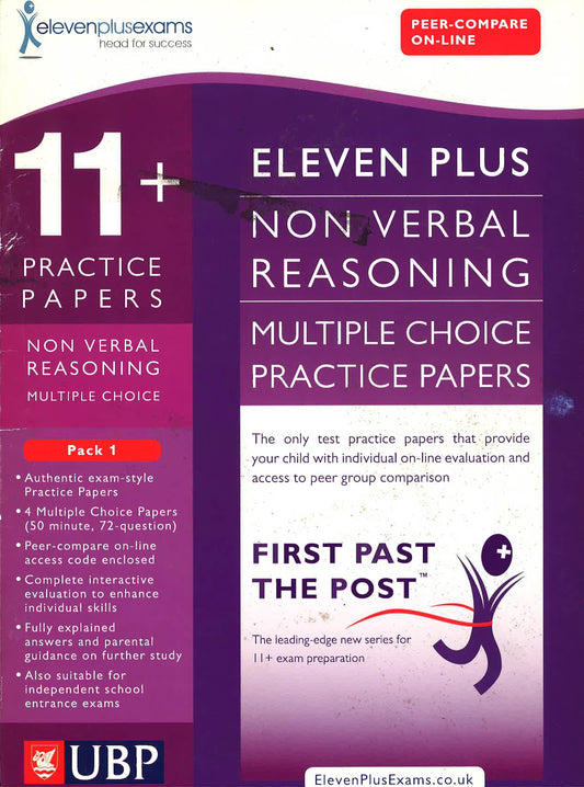 11 + Eleven Plus Non Verbal Resoning - Pack 1