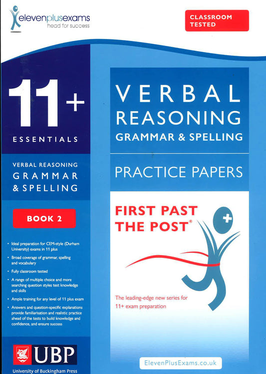 11 + Verbal Reasoning Grammer And Spelling - Book 2