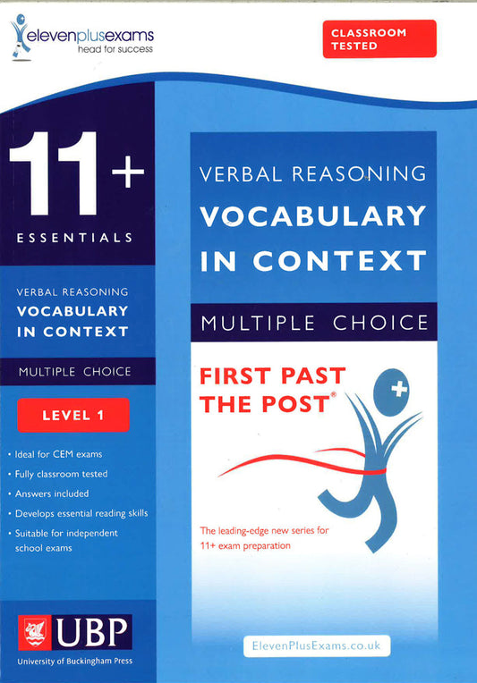 11 + Verbal Reasoning - Vocabulary In Context - Level 1