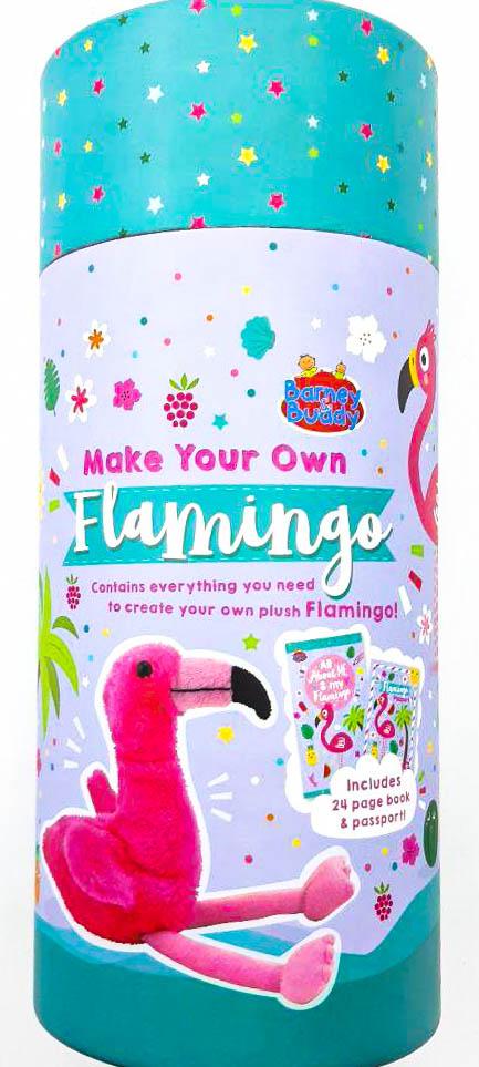 Make Your Own Plush With Book & Passport: Flamingo