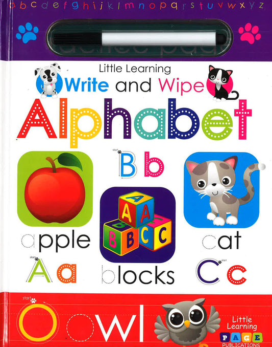 Little Learning Write And Wipe: Alphabet