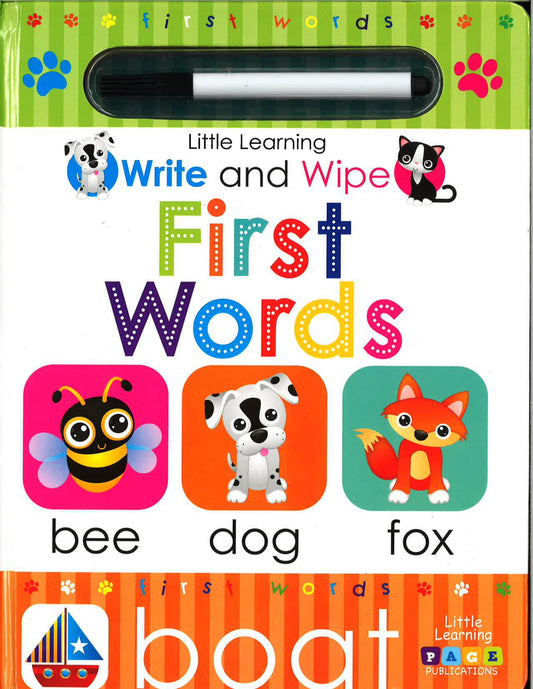 Little Learning Write And Wipe: First Words