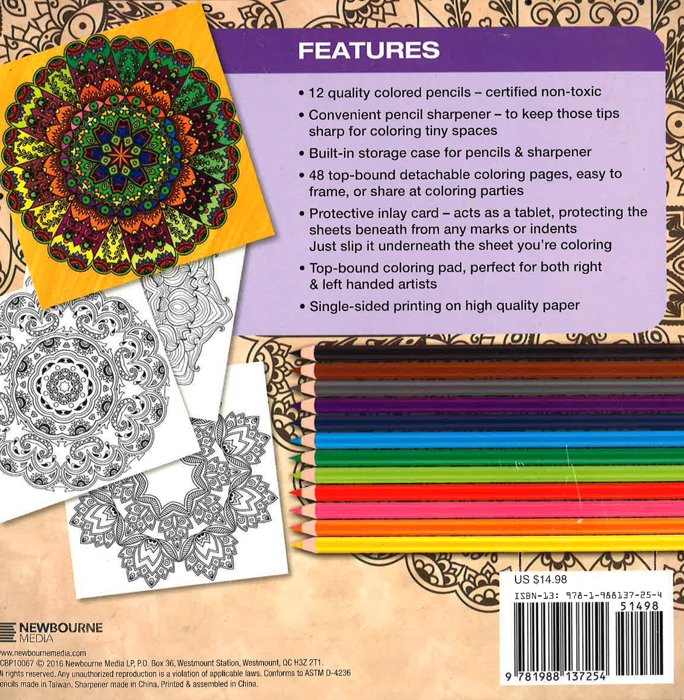 Mandalas : Coloring Books For Adults – BookXcess