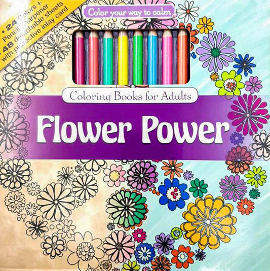 Coloring Books For Adults - Flower Power