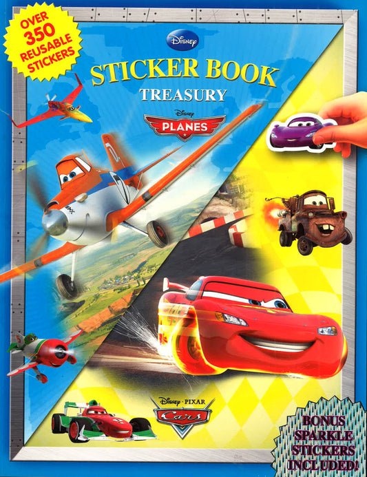 Walt Disney Planes And Cars Sticker Book Treasury (Over 350 Reusable Stickers)