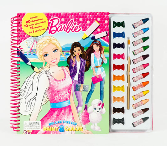 Barbie Poster Paint And Crayon Deluxe