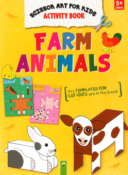 Scissor Art For Kids Activity Book