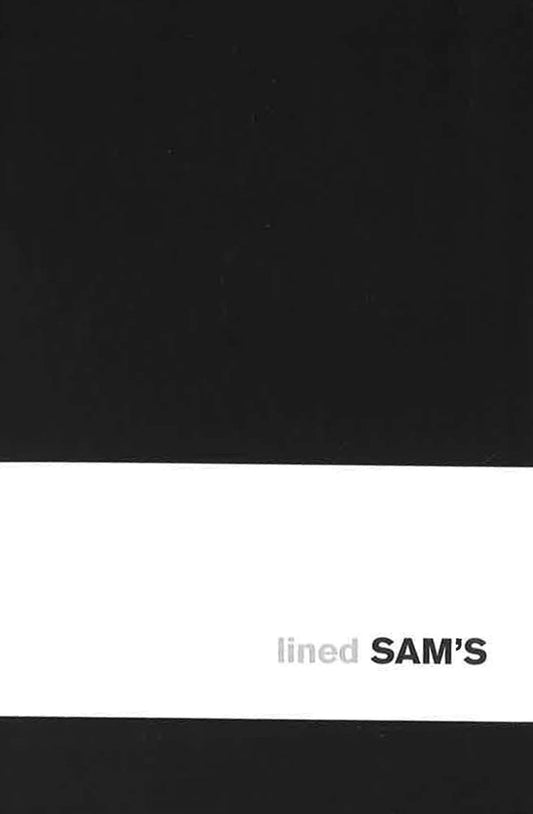 Sam's 10X15 Lined Black Notebook