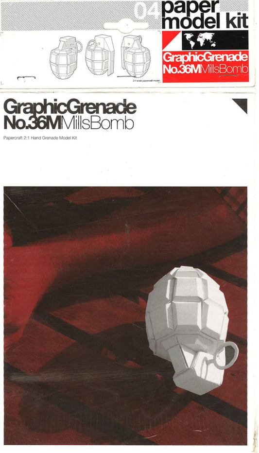 Mills Bomb: Paper Gun Model Kit