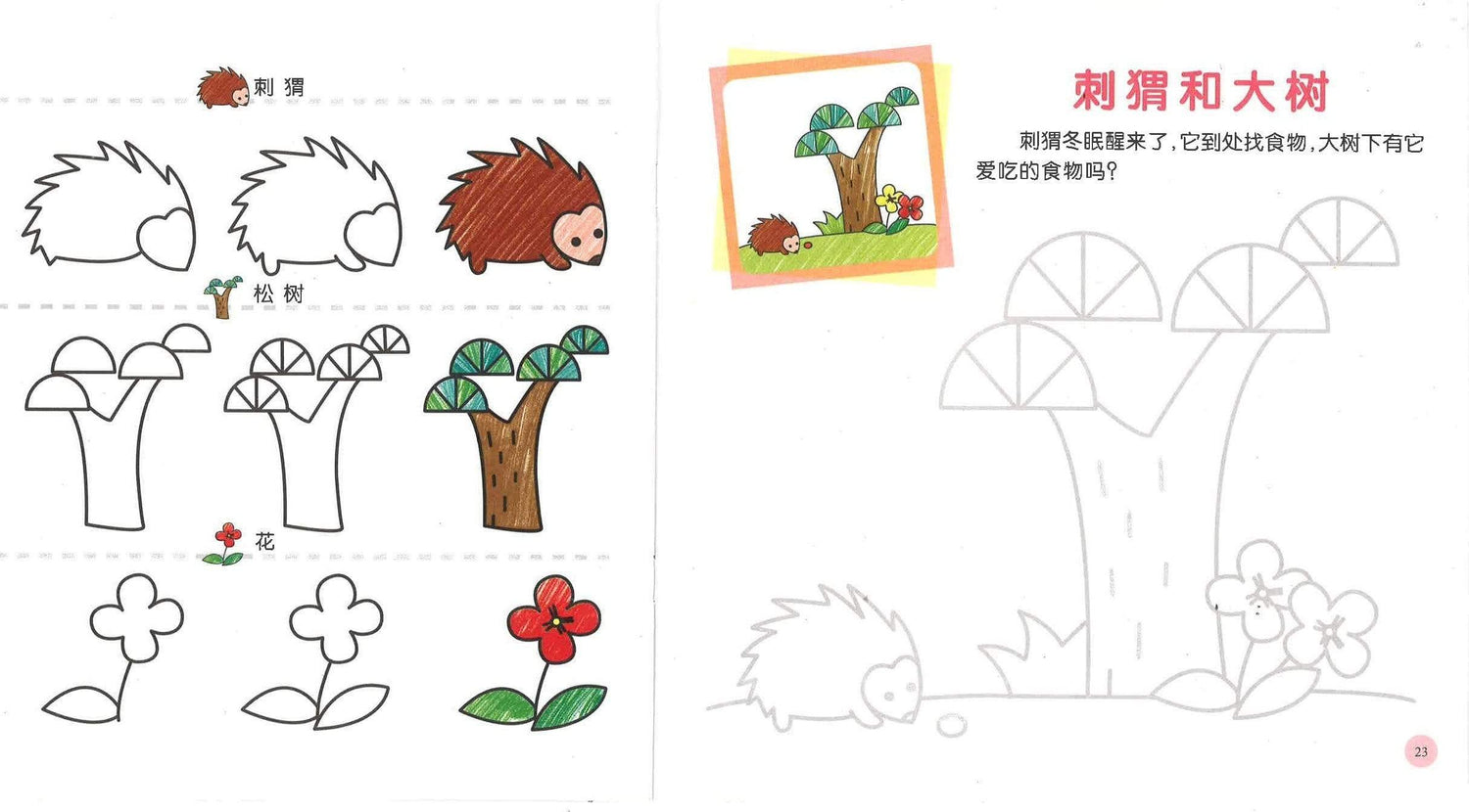 幼儿创意联想画 -美丽自然