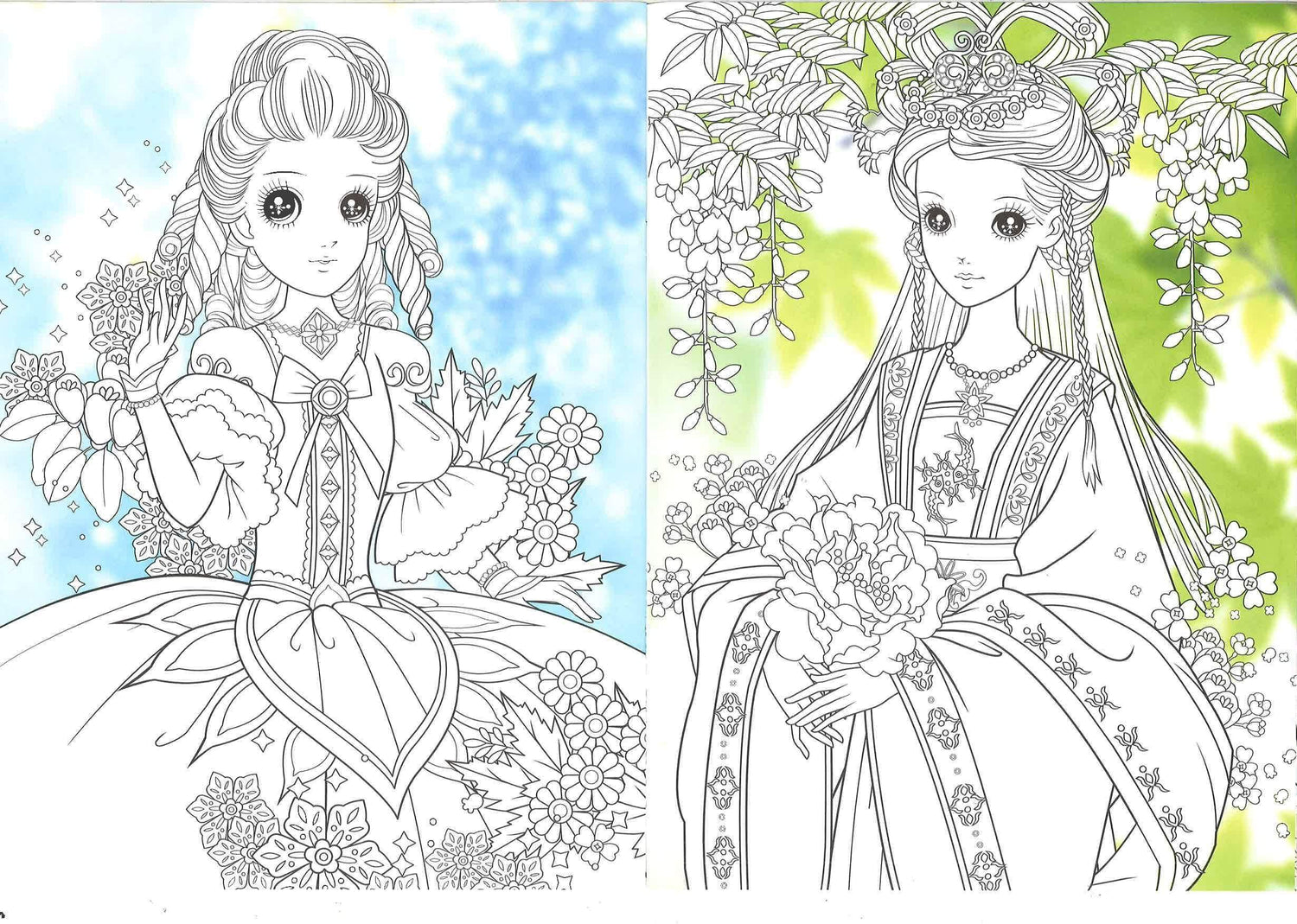 美少女炫彩涂色·美丽新娘