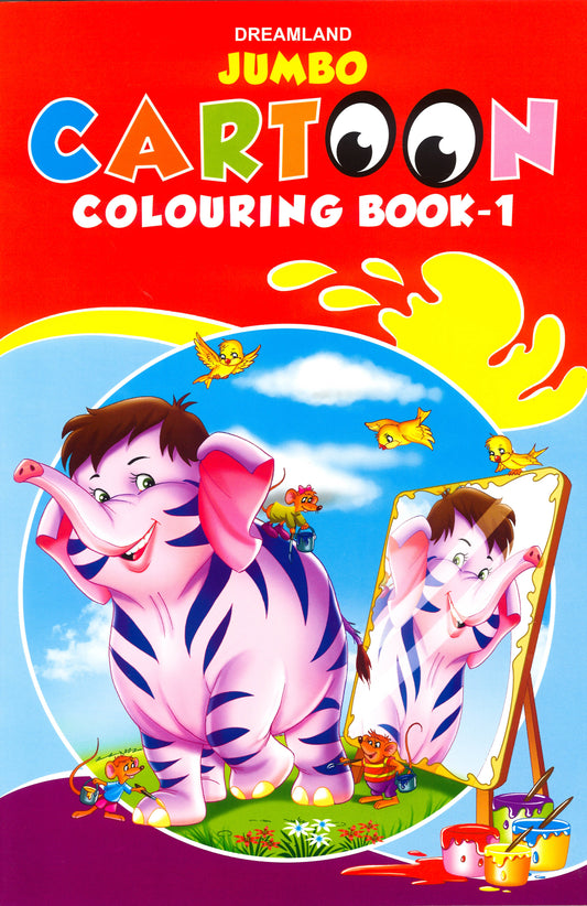 Jumbo Cartoon Colouring Book: Book 1