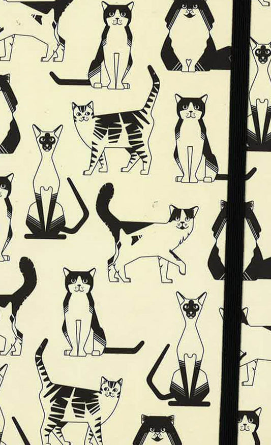 Journal (Black & White Cats)
