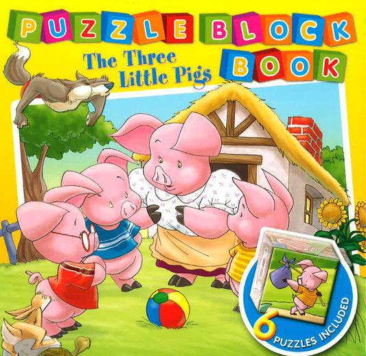 [Flash Sale  RM 12.53 from  1-6 May 2024] Puzzle Block Book: The Three Little Pigs