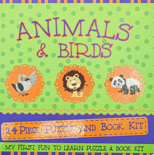 Animals And Birds (Puzzle And Book Kit)