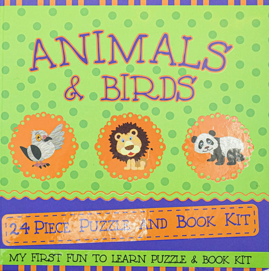 Animals And Birds (Puzzle And Book Kit)