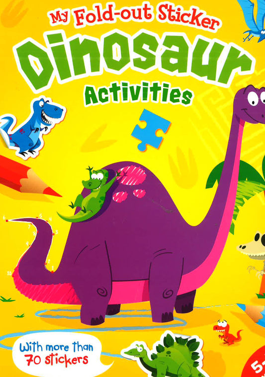 My Fold-Out Sticker Dinosaur Activities