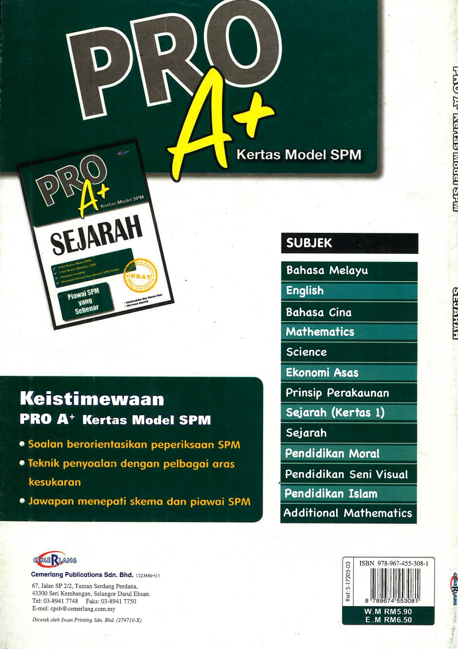 Pro A+ Spm Sejarah – BookXcess