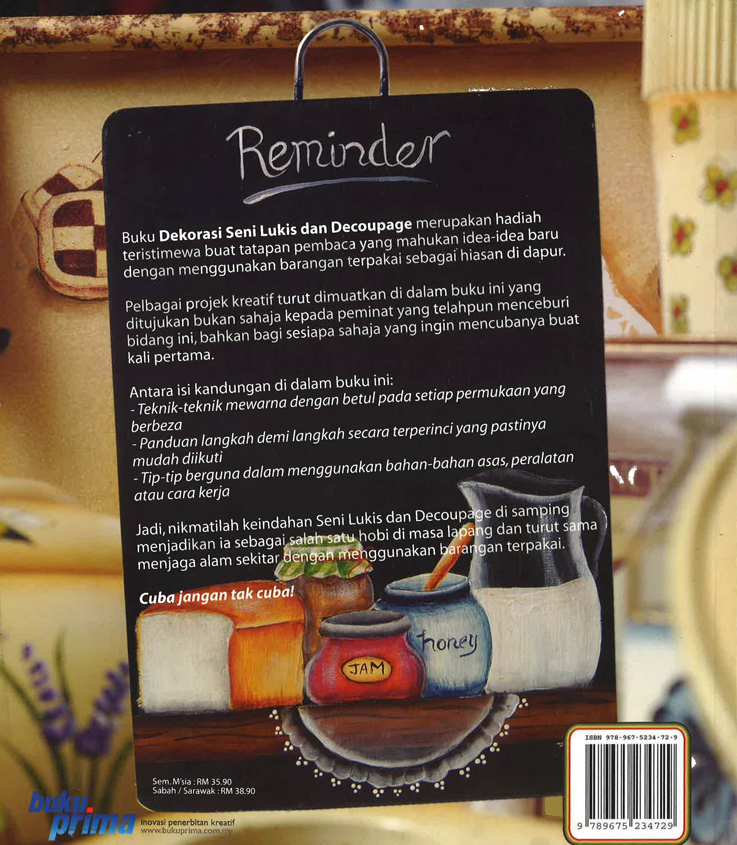 Dekorasi Seni Lukis & Decoupage Untuk Hiasan Dapur – BookXcess