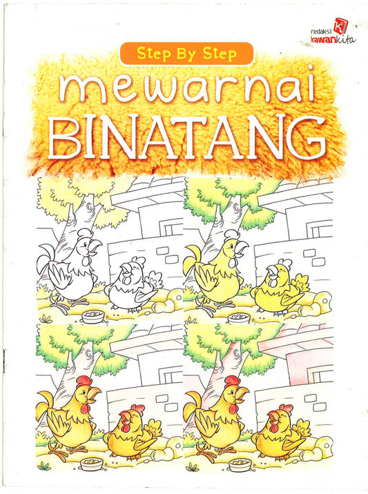 Step By Step Mewarnai Binatang