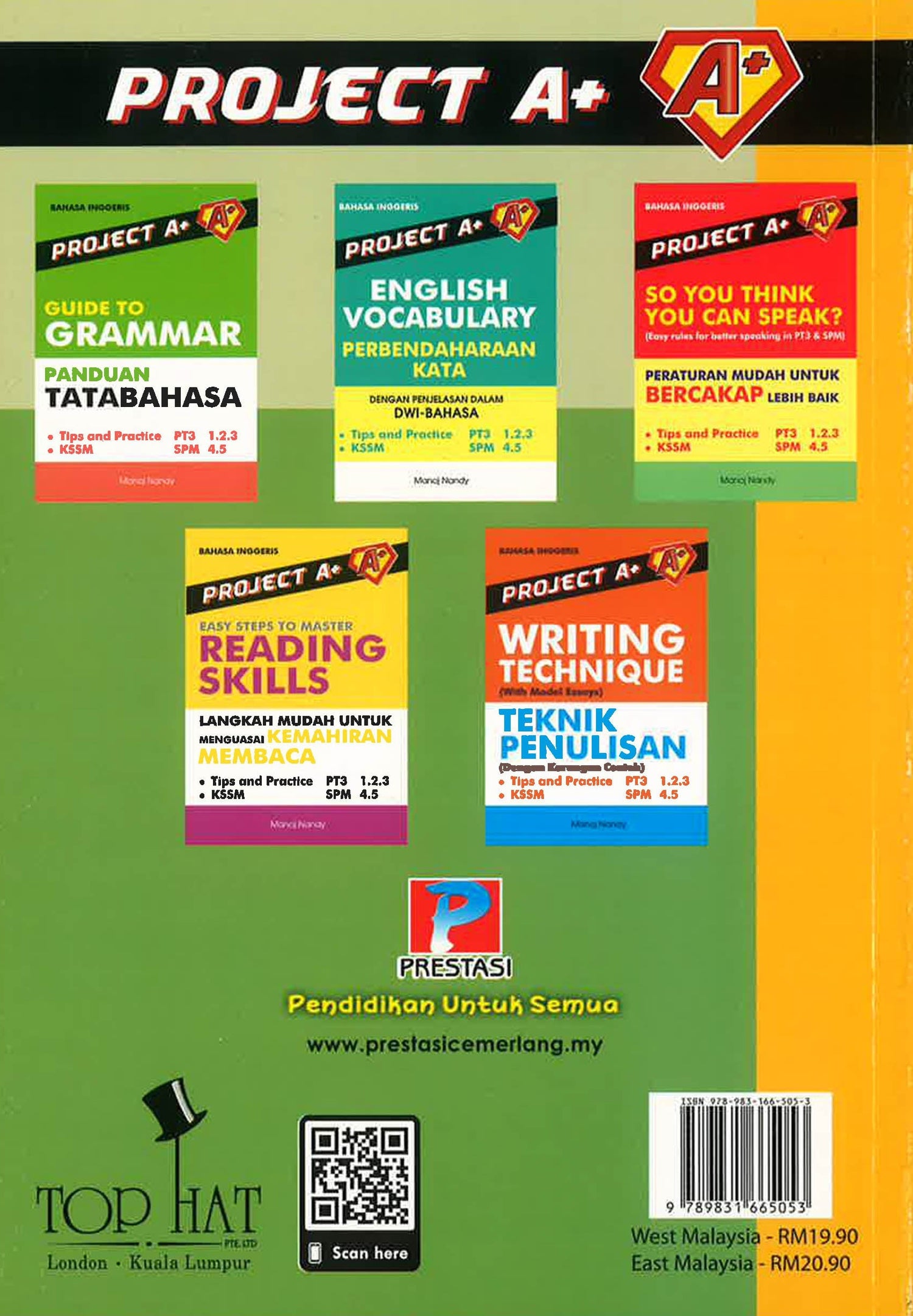 English Project Model Project A+ : Model English Essays for PT3 & SPM – BookXcess