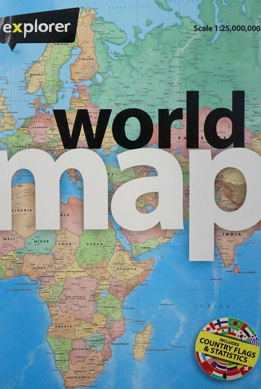 World Map - Folded