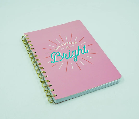 The Future Is Bright Wire-O A5 Notebook