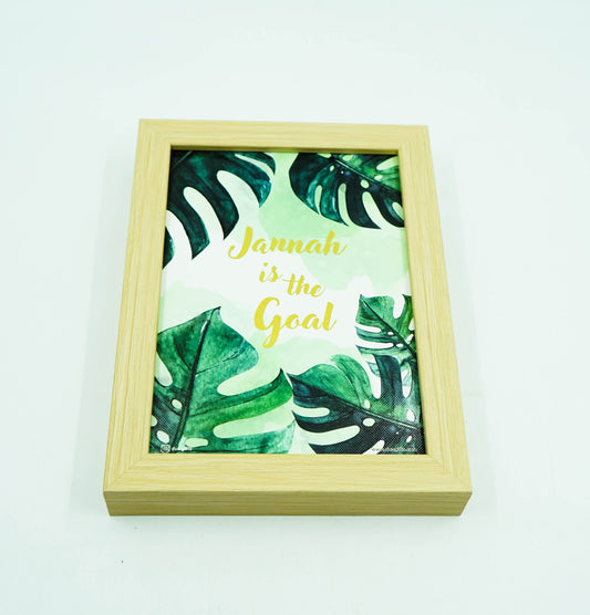 Jannah Is The Goal Framed Print Art A5
