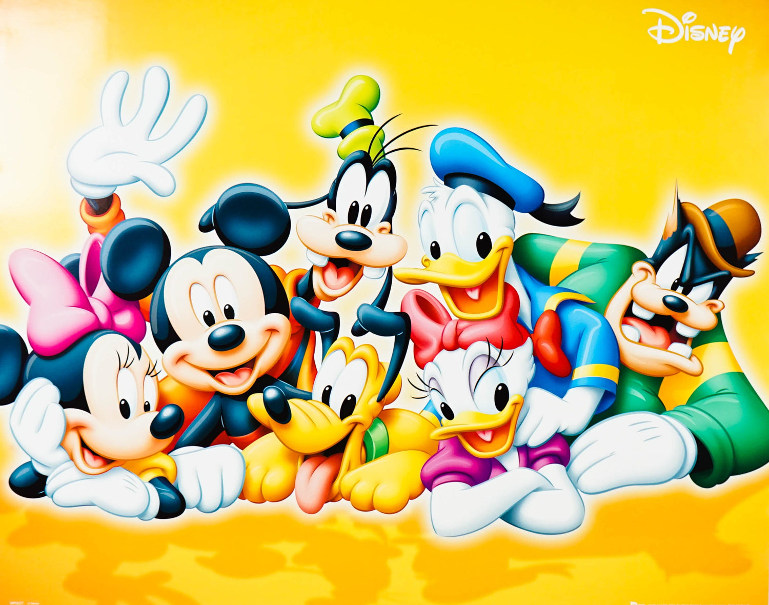 Classic Disney Characters Mickey, Donald And Friends (Mini Poster