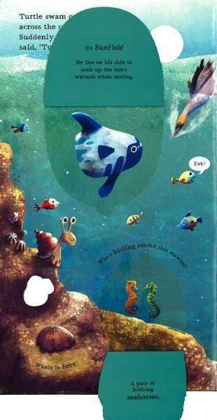A Lift-And-Learn Peek-Through Book: Down Down In The Sea