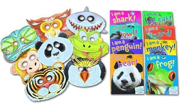 Animal Party Pack - 8 Books, Stickers and Free Masks