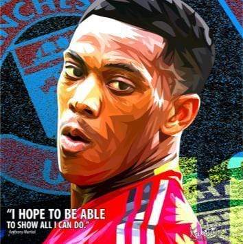 ANTHONY MARTIAL_I HOPE TO BE ABLE POP ART (10X10)