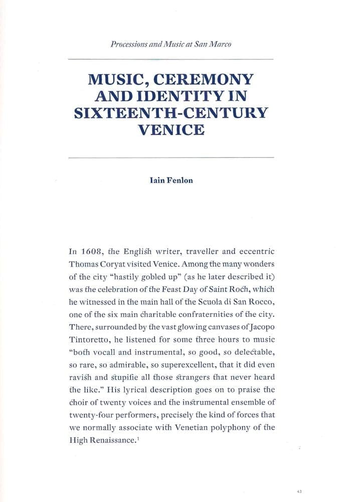 Art and Music in Venice: From the Renaissance to Baroque