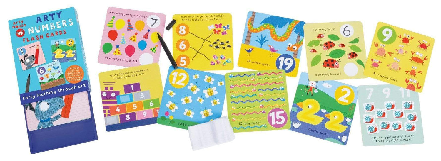 Arty Mouse: Arty Numbers Flash Cards