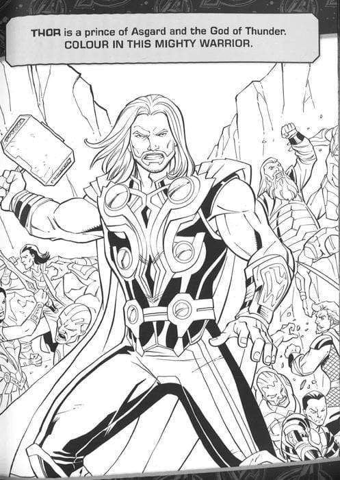 Avengers Infinity War - Colouring Book