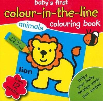 Babys First Colour-in-the-Line Colouring Book - Animals