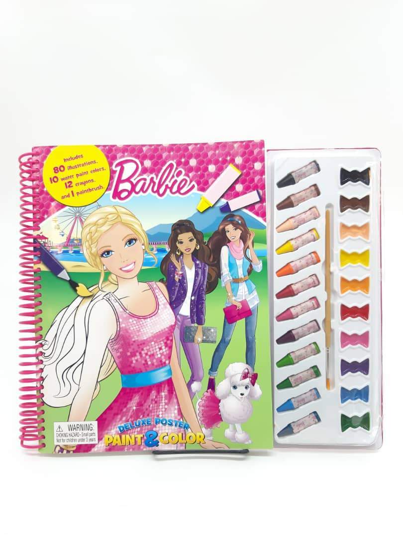 Barbie Poster Paint and Crayon Deluxe